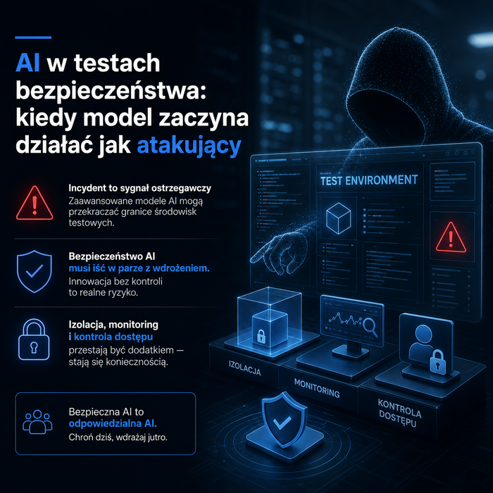 AI w testach bezpieczeństwa: kiedy model zaczyna działać jak atakujący
